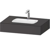 Duravit Qatego lavabo encastré avec console, 800x550x170mm, QA4690049490000, Couleur: Graphite mat