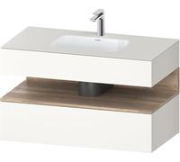 Duravit Qatego lavabo encastrable avec meuble vasque pour console, 1000 x 550...