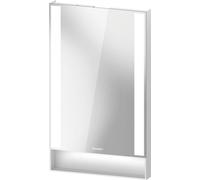 Duravit Qatego miroir, 450x65x750mm, champs lumineux latÃ©raux, intensitÃ© lumineuse variable, QA70800, Coloris: Blanc Mat - QA7080018180000
