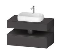 Duravit Qatego Studio F.A. Porsche Collection Meuble avec plan de toilette, QA4731049490010,