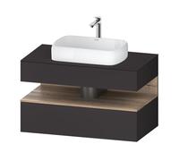 Duravit Qatego Studio F.A. Porsche Collection Meuble avec plan de toilette, QA4731055800000,