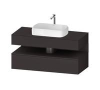 Duravit Qatego Studio F.A. Porsche Collection Meuble avec plan de toilette, QA4732080800010,