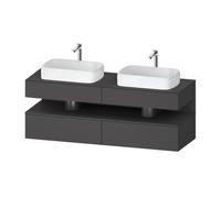 Duravit Qatego Studio F.A. Porsche Collection Meuble avec plan de toilette, QA4779049490000,
