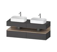 Duravit Qatego Studio F.A. Porsche Collection Meuble avec plan de toilette, QA4779055490000,