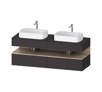 Duravit Qatego Studio F.A. Porsche Collection Meuble avec plan de toilette, QA4779055800010,