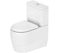 Duravit Qatego WC au sol, pour combinaison, chasse deau basse, sortie variable, 390x660x400mm, rimless, 2021092000, Couleur: Blanc avec HygieneGlaze