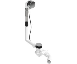 Duravit Quadroval ensemble vidage et trop-plein avec bec de baignoire, 792201, chrome, 792201000001000