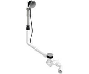 Duravit Raccord de vidange/trop-plein 792216000001000 d= 5,2 cm, longueur de câble Bowden 70 cm, chromé