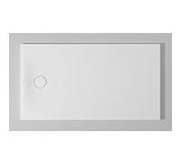 Duravit Receveur de douche rectangulaire Tempano 720200000000001 140 x 75 x 4,5 cm, au ras du sol, antidérapant, blanc