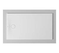 Duravit Receveur de douche rectangulaire Tempano 720201000000000 140 x 80 x 4,5 cm, au ras du sol, blanc