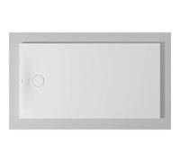 Duravit Receveur de douche rectangulaire Tempano 720205000000001 150 x 80 x 5 cm, au ras du sol, antidérapant, blanc