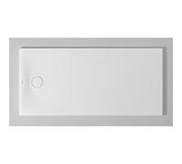 Duravit Receveur de douche rectangulaire Tempano 720206000000001 160 x 75 x 5 cm, au ras du sol, antidérapant, blanc