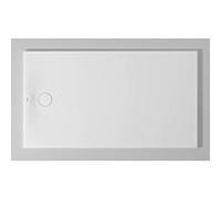 Duravit Receveur de douche rectangulaire Tempano 720208000000000 160 x 90 x 5 cm, au ras du sol, blanc