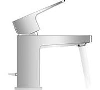 Duravit Manhattan Mitigeur monocommandÃ© pour lavabo S MinusFlow, saillie 95 mm, avec garniture dÃ©coulement, chrome, MH1012001010 - MH1012001010