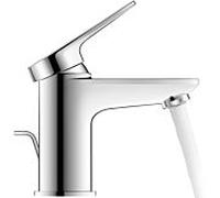 Duravit Wave Mitigeur monocommandÃ© pour lavabo, saillie 95 mm, avec garniture dÃ©coulement, WA10100010, Coloris: Chrome brillant - WA1010001010