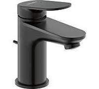 Duravit Wave Mitigeur monocommandé pour lavabo, saillie 95 mm, avec garniture découlement, WA10100010, Coloris: Noir Mat - WA1010001046