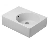 Duravit Scole lavabo, 615x460mm, avec trop-plein, 1 trou de robinetterie prépercé, position du bassin à gauche, 06846000001, Couleur: Blanc avec Wondergliss
