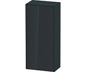 Duravit semi-haute tulipe blanche WT1322LH1H1 40 x 24 cm, Graphit haute brillance, 2000 à gauche, 2 étagères en verre