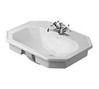 Duravit Serie 1930 lavabo lavabo 04765800001 1 trou pour robinetterie, montage par le haut, blanc