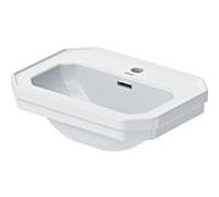 Duravit 1930 lave-mains, 50x36,5cm, avec trop-plein, 1 trou pour robinet, 0785500000, Couleur: Blanc