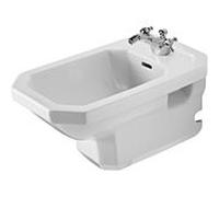 mur Duravit série 1930 Bidet 02661000001 avec trop-plein et trou pour robinet, blanc, wondergliss