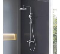 Duravit Shower Systems Colonne de douche en applique avec bec déverseur, Mitigeur thermostatique, TH5280008010,
