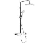 Duravit Shower Systems système de douche Shelf 1050, Minusflow, chrome/blanc chrome brillant, TH4382008005