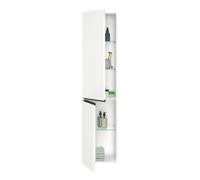 Duravit Sivida Armoire haute, poignée noire diamant mat, charnières à droite, 2 portes, 400x374x1440mm, SV1370RBD180000, Couleur: Blanc Mat