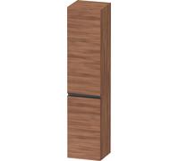 Duravit Sivida Armoire haute, poignée noire diamantée mat, charnières à gauche, 2 portes, 400x374x1440mm, SV1370LBD790000, Couleur: Noyer mat
