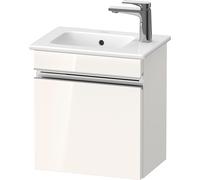 Duravit Sivida bâti-support pour lavabo, charnières à droite, poignée profilée chromée, 400x287x443mm, pour ME by Starck, SV4642R10220000, Couleur: Blanc brillant