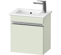 Duravit Sivida bâti-support pour lavabo, charnières à droite, poignée profilée chromée, 400x287x443mm, pour ME by Starck, SV4642R10HH0000, Couleur: Vert pâle mat