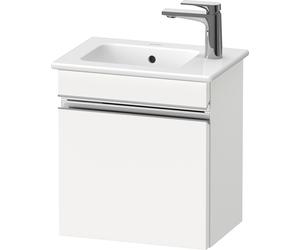 Duravit Sivida bâti-support pour lavabo, charnières à droite, poignée profilée chromée, 400x287x443mm, pour ME by Starck, SV4642R10180000, Couleur: Blanc Mat