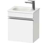 Duravit Sivida bâti-support pour lavabo, charnières à droite, poignée profilée chromée, 400x295x440mm, pour Sivida, SV4649R10180000, Couleur: Blanc Mat