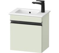 Duravit Sivida bâti-support pour lavabo, charnières à gauche, poignée encastrée noir diamant mat, 400x287x443mm, pour ME by Starck, SV4642LBDHH0000, Couleur: Vert pâle mat