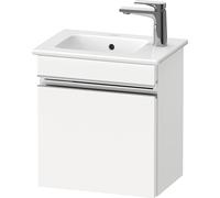 Duravit Sivida bâti-support pour lavabo, charnières à gauche, poignée profilée chromée, 400x287x443mm, pour ME by Starck, SV4642L10180000, Couleur: Blanc Mat