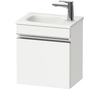 Duravit Sivida bâti-support pour lavabo, charnières à gauche, poignée profilée chromée, 400x295x440mm, pour Sivida, SV4649L10180000, Couleur: Blanc Mat