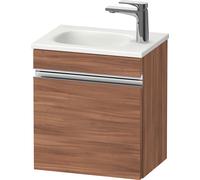 Duravit Sivida bâti-support pour lavabo, charnières à gauche, poignée profilée chromée, 400x295x440mm, pour Sivida, SV4649L10790000, Couleur: Noyer mat