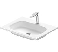 Duravit Sivida lavabo pour meuble, 1 trou de robinetterie au centre, sans trop-plein, 620x485mm, blanc satiné, 2650003200