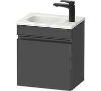 Duravit Sivida Meuble sous-lavabo, charnières à droite, poignée encastrée noir diamant mat, 400x295x440mm, pour Sivida, SV4649RBD490000, Couleur: Graphite mat