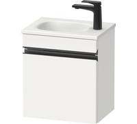 Duravit Sivida Meuble sous-lavabo, charnières à droite, poignée encastrée noir diamant mat, 400x295x440mm, pour Sivida, SV4649RBD180000, Couleur: Blanc Mat