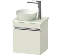 Duravit Sivida Meuble sous-lavabo sur console, charnières à gauche, poignée profilée chromée, 400x325x440mm, SV4656L10HH0000, Couleur: Vert pâle mat
