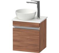 Duravit Sivida Meuble sous-lavabo sur console, charnières à gauche, poignée profilée chromée, 400x325x440mm, SV4656L10790000, Couleur: Noyer mat