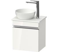 Duravit Sivida Meuble sous-lavabo sur console, charnières à gauche, poignée profilée chromée, 400x325x440mm, SV4656L10220000, Couleur: Blanc brillant