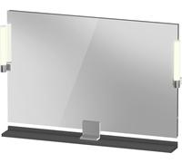 Duravit Sivida miroir, chrome, 1050x36x650mm, éclairage à poser, interrupteur à détecteur, raccordement au réseau, SV7423010490000, Couleur: Graphite mat