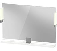 Duravit Sivida miroir, chrome, 1050x36x650mm, éclairage à poser, interrupteur à détecteur, raccordement au réseau, SV7423010220000, Couleur: Blanc brillant