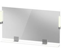 Duravit Sivida miroir, chrome, 1250x36x650mm, éclairage à poser, interrupteur à détecteur, raccordement au réseau, SV7424010180000, Couleur: Blanc Mat