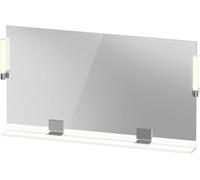 Duravit Sivida miroir, chrome, 1330x36x650mm, éclairage à poser, interrupteur à détecteur, raccordement au réseau, SV7425010180000, Couleur: Blanc Mat