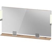 Duravit Sivida miroir, chrome, 1330x36x650mm, éclairage à poser, interrupteur à détecteur, raccordement au réseau, SV7425010550000, Couleur: ChÃªne marbrÃ©