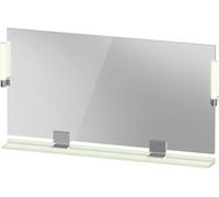 Duravit Sivida miroir, chrome, 1330x36x650mm, éclairage à poser, interrupteur à détecteur, raccordement au réseau, SV7425010HH0000, Couleur: Vert pâle mat