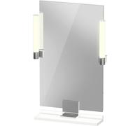 Duravit Sivida miroir, chrome, 450x36x650mm, éclairage à poser, interrupteur à détecteur, raccordement au réseau, SV7420010180000, Couleur: Blanc Mat